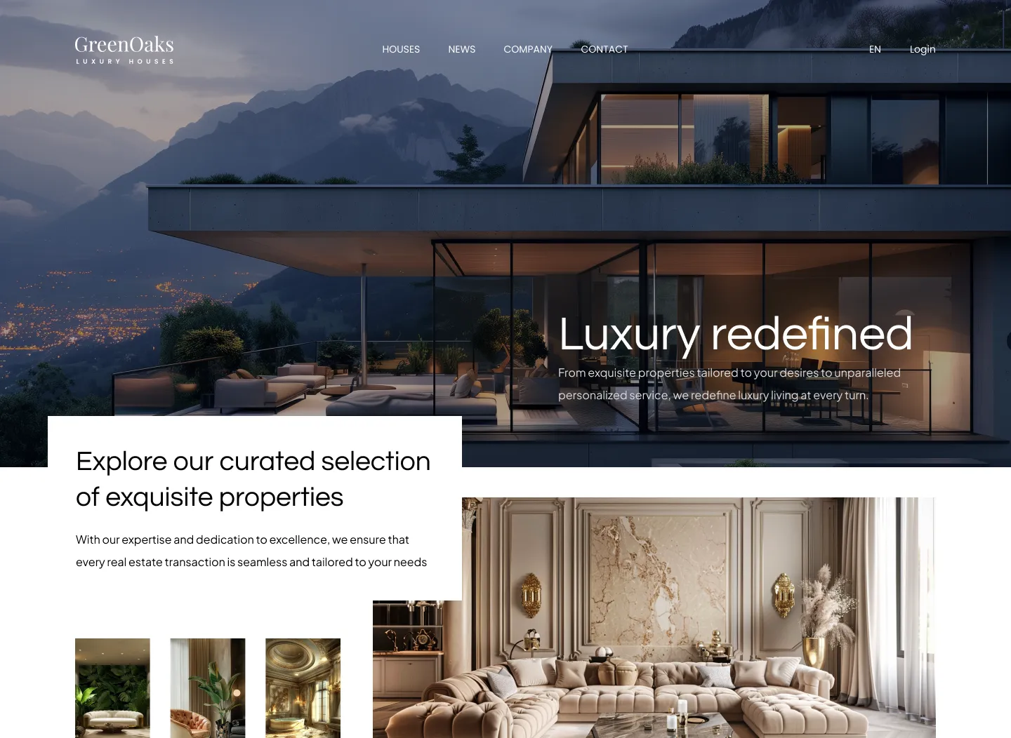 Real Estate website header image